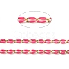 Brass Enamel Curb Chains CHC-C003-13G-07-2