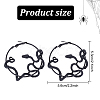 3 Pairs 3 Colors Alloy Snake Wrapped Ring Hoop Earrings for Women EJEW-AN0001-63-2