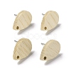 Ash Wood Stud Earring Findings EJEW-N017-011C-1