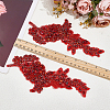 1 Pair Polyester Clothing Patches PATC-NB0001-64B-4