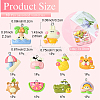 10Pcs 10 Styles Opaque Resin Pendants FIND-YW0005-72-2