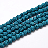 Natural Lava Rock Round Bead Strands G-I124-10mm-09-1