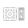 Preciosa® MAXIMA Crystal Multi-Stones Settings X-PRC-MC8-00030-G-2