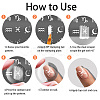 Stainless Steel DIY Nail Art Templates MRMJ-WH0092-011-4