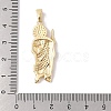 Brass Clear Cubic Zirconia Pendants KK-Z050-03G-03-3