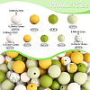 100Pcs Silicone Beads SIL-PA0001-39C-2