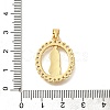 Rack Plating Brass with Cubic Zirconia Pendants KK-Z086-33G-11-3