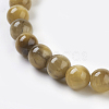 Natural Gold Tiger Eye Beads Strands G-C076-6mm-1AA-3