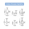 SUPERFINDINGS 48Pcs 12 Style Rack Plating Brass Pendants KK-FH0006-68-2