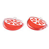 Translucent Acrylic Pendants TACR-N013-006-3