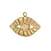 304 Stainless Steel Pendant Cabochon Settings STAS-OY009-08G-1