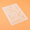 Plastic Reusable Drawing Painting Stencils Templates DIY-F018-B15-1