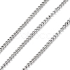 304 Stainless Steel Curb Chains CHS-M009-10P-03-1