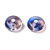 Electroplate Transparent Colours Rainbow Glass Seed Beads SEED-T007-03F-2