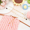 3Pcs 3 Styles Acrylic Pendant Knitting Row Counter Chains HJEW-NB00069-4