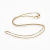 304 Stainless Steel Box Chain Necklaces X-NJEW-F248-05A-G-1
