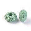 Natural Lava Rock European Beads G-I220-H03-2