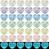 60Pcs 6 Colors Luminous Acrylic Beads SACR-SC0001-36-1