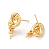 Brass Stud Earring Findings KK-M270-28G-2