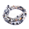 Natural Polychrome Jasper/Picasso Stone/Picasso Jasper Beads Strands G-D0020-19-2