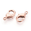 Brass Lobster Claw Clasps KK-YW0004-01C-RG-2