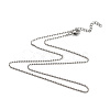 Brass Ball Chain Necklaces NJEW-JN02912-02-1