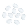 Transparent Oval Glass Cabochons GGLA-R022-18x13-5