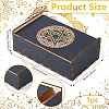 Moth Engraved Wooden Tarot Storage Boxes CON-WH0089-144A-2
