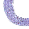 Electroplate Glass Beads Strands GLAA-Q105-03-4