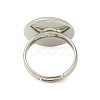 Adjustable Brass Ring Components KK-J110-P-NF-2