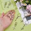 8Pcs Alloy Pendant Decoration and Keychains HJEW-DC00064-3