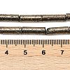 Electroplated Natural Lava Rock Beads Strands G-K388-03B-07-4