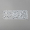 Christmas DIY Snowflake Silicone Pendant Molds DIY-P006-31-3