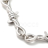 Alloy Thorns Link Chain Bracelet BJEW-C026-01P-2