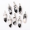 Natural Zebra Jasper Double Terminated Pointed Pendants G-F295-04E-3