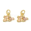 Brass Enamel Charms KK-C107-19G-1