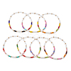 7Pcs Glass Seed Beads Stretch Bracelets for Women BJEW-MZ00280-5