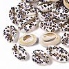 Printed Natural Cowrie Shell Beads X-SSHEL-R047-01-B02-1