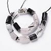 Natural Black Rutilated Quartz Beads Strands G-S345-8x11-010-2