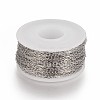 Tarnish Resistant 304 Stainless Steel Paperclip Chains CHS-F010-01A-P-3