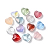 Transparent Smooth and Frosted Glass Beads GLAA-O023-14-2