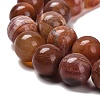 Natural Fire Crackle Agate Beads Strands G-B079-A01-04-4