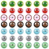 5Pcs Fuuny Painted Glass Beads Enamel Beads LAMP-YW0004-05A-2