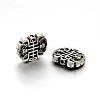 Chinoiserie Jewelry Findings Tibetan Style Alloy Ancient Chinese Character Beads TIBEB-O004-53-1