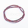 Electroplate Opaque Glass Beads Strands X-EGLA-J144-PL-B04-2