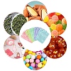 50Pcs 5 Colors Rectangle Plastic Yin-Yang Resealable Packaging Bags ABAG-YW0001-06-6