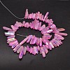 Electroplated Natural Quartz Crystal Beads Strands G-A142-03E-2