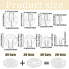 80Sets 4 Styles Resin Snap Buttons FIND-CY0001-44-2