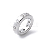 Brass Micro Pave Cubic Zirconia European Beads KK-K399-14P-01-2