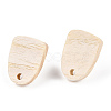 Ash Wood Stud Earring Findings EJEW-N017-011R-2